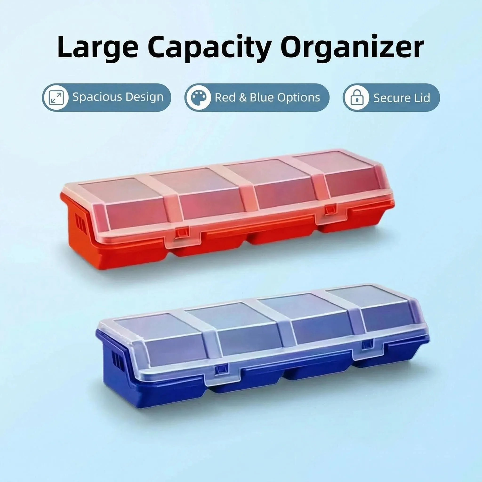 1Pcs Multi-Compartment Organizer Box For Screws & Small Parts - Durable Plastic Hardware And Jewelry Storage Case
1Pcs Multi-Compartment Organizer Box For Screws & Small Parts - Durable Plastic Hardware And Jewelry Storage Case