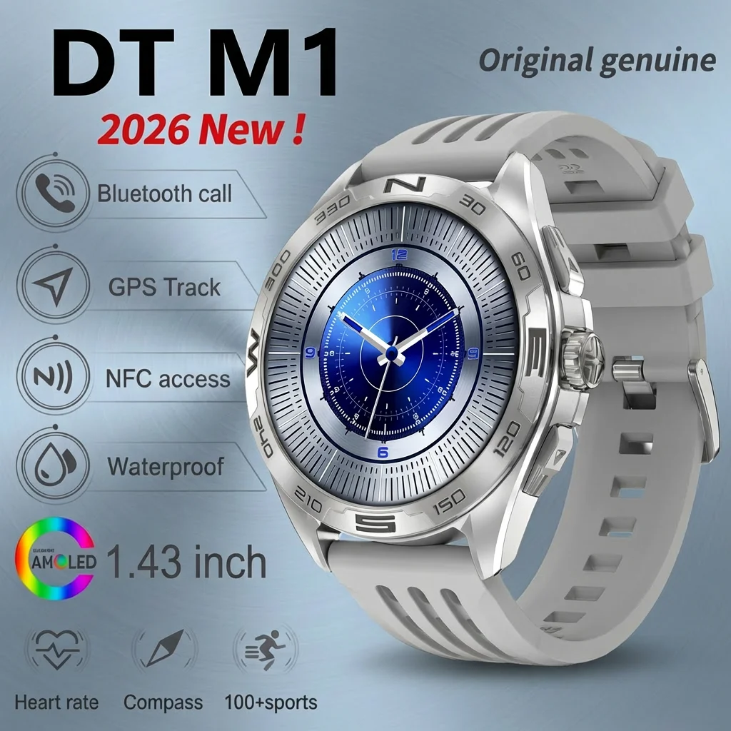 NEW GPS Offline Maps Smart Watch 1.43" AMOLED Military Sports Smartwatch 4GB Memory Video Player 30m Swim Waterproof Bracelet
NEW GPS Offline Maps Smart Watch 1.43" AMOLED Military Sports Smartwatch 4GB Memory Video Player 30m Swim Waterproof Bracelet