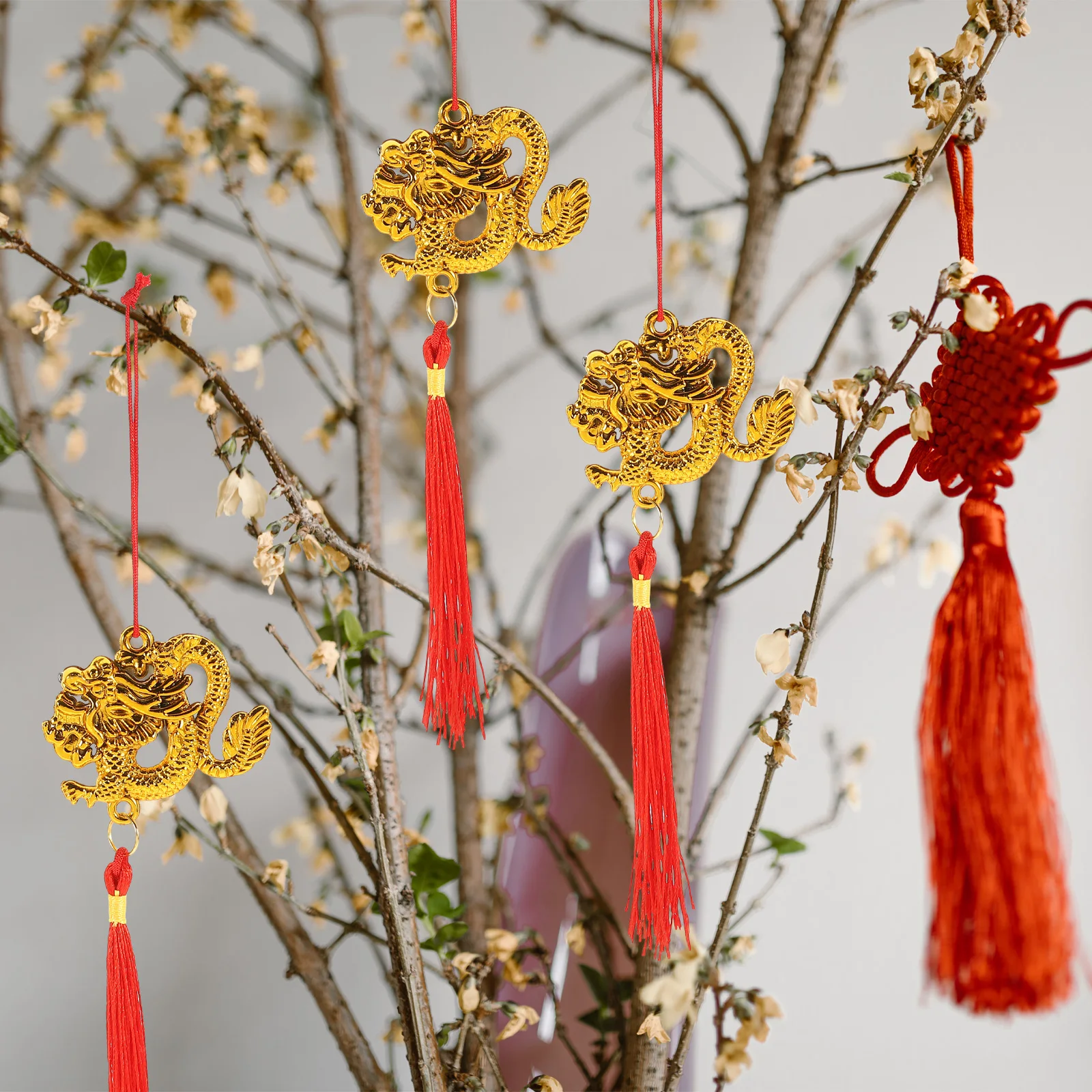 6pcs Tassel Dragon Decor Bonsai Chinese Style Spring Festival Pendant Tree Hanging Decorative Pendant New Year Ornament Wall
6pcs Tassel Dragon Decor Bonsai Chinese Style Spring Festival Pendant Tree Hanging Decorative Pendant New Year Ornament Wall
