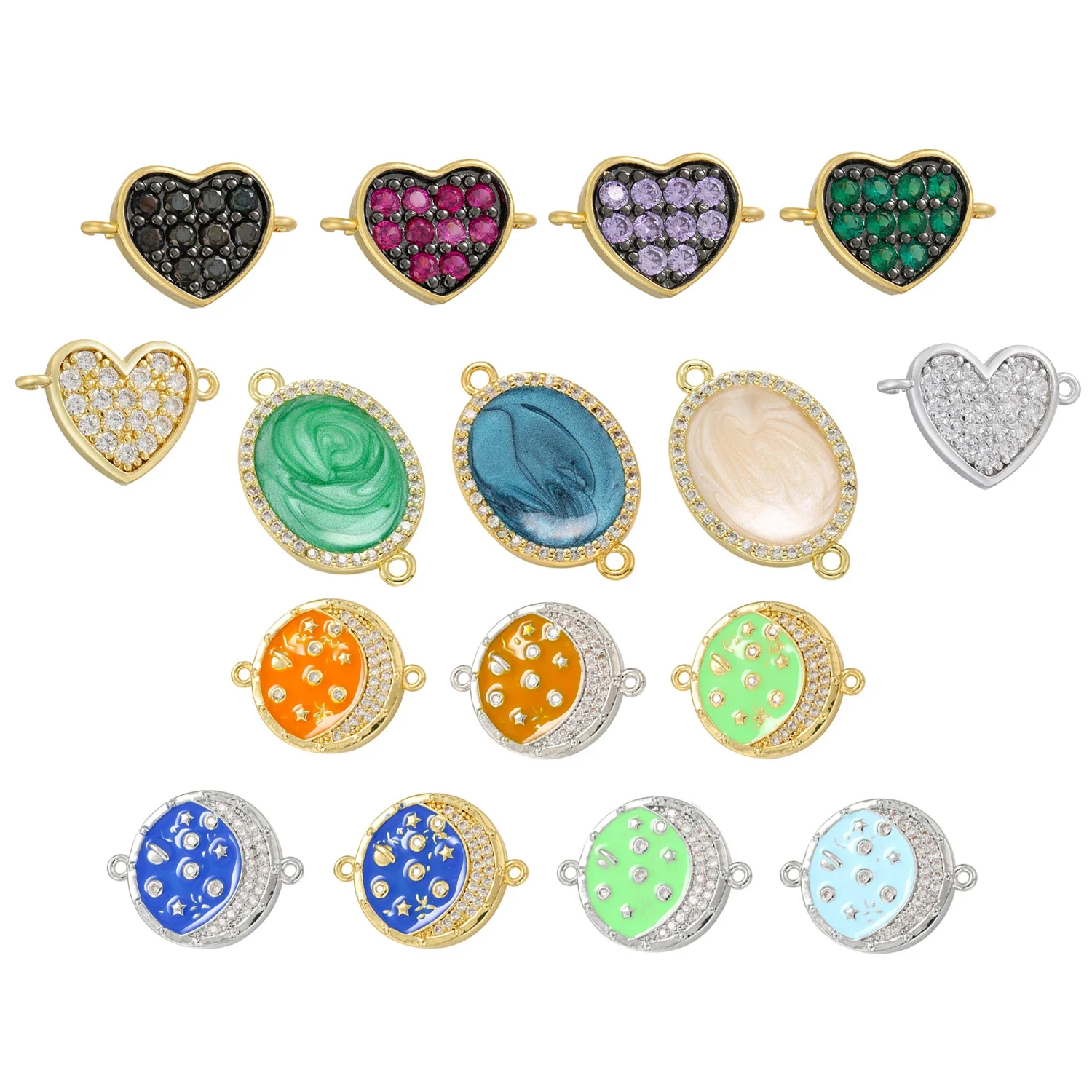 Necklace Bracelet Connectors Metal Enamel End Clasp Heart Safety Clasps DIY Jewelry Making for Keychain Neck Chain Connector
Necklace Bracelet Connectors Metal Enamel End Clasp Heart Safety Clasps DIY Jewelry Making for Keychain Neck Chain Connector