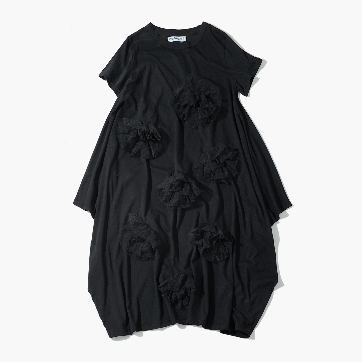 Black dress imakokoni spring loose irregular pure cotton flower design medium long short sleeved skirt for women 265432
Black dress imakokoni spring loose irregular pure cotton flower design medium long short sleeved skirt for women 265432
