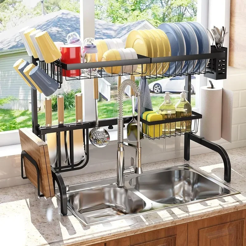 Authenticity guarantee.Over The Sink Dish Drying Rack, Adjustable (25.5 to 33.5 inch) 2 Tier Metal Steel Dish Drying Racks for K
Authenticity guarantee.Over The Sink Dish Drying Rack, Adjustable (25.5 to 33.5 inch) 2 Tier Metal Steel Dish Drying Racks for K