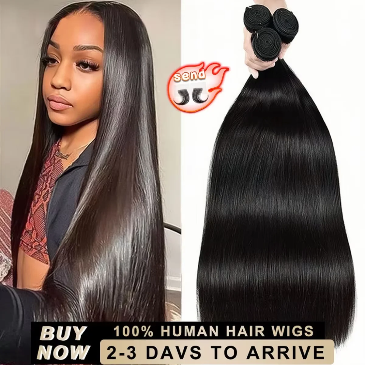 36 38 40 Inch Straight Human Hair Bundles 14A 4/5/6 Pcs Brazilian Remy 100% Unprocessed Raw Human Hair Extensions Weave Bundles
36 38 40 Inch Straight Human Hair Bundles 14A 4/5/6 Pcs Brazilian Remy 100% Unprocessed Raw Human Hair Extensions Weave Bundles
