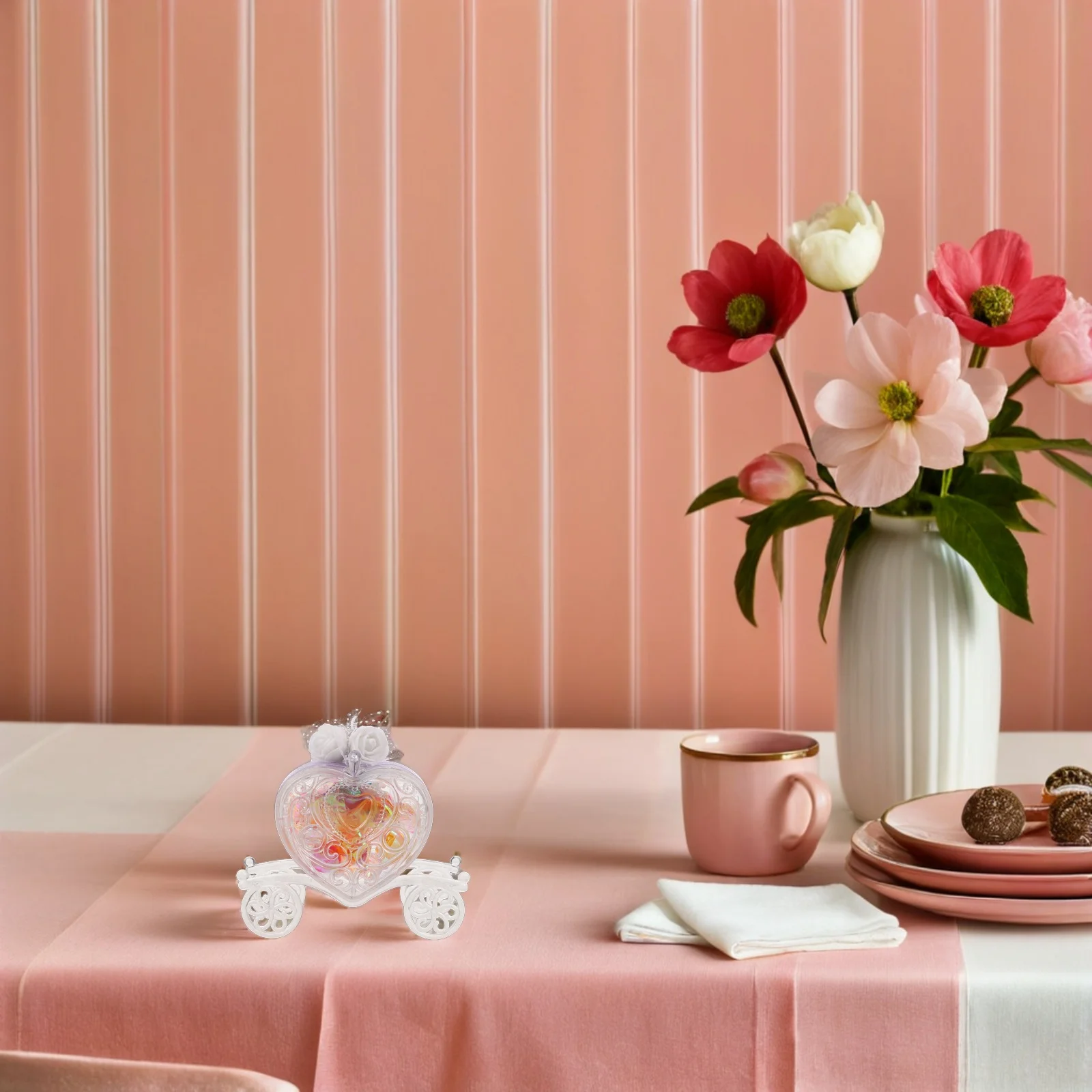 6Pcs European Style Heart Carriage Candy Box Transparent Wedding Party Favor Boxes Birthday Treats Valentine's Day Present
6Pcs European Style Heart Carriage Candy Box Transparent Wedding Party Favor Boxes Birthday Treats Valentine's Day Present