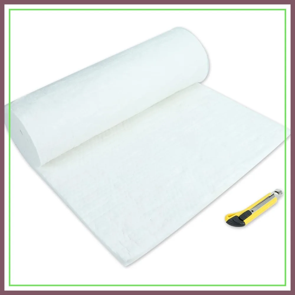 1x24x96 2400F Ceramic Fiber Insulation Blanket for Furnace, Forging, Kiln, Stove
1x24x96 2400F Ceramic Fiber Insulation Blanket for Furnace, Forging, Kiln, Stove