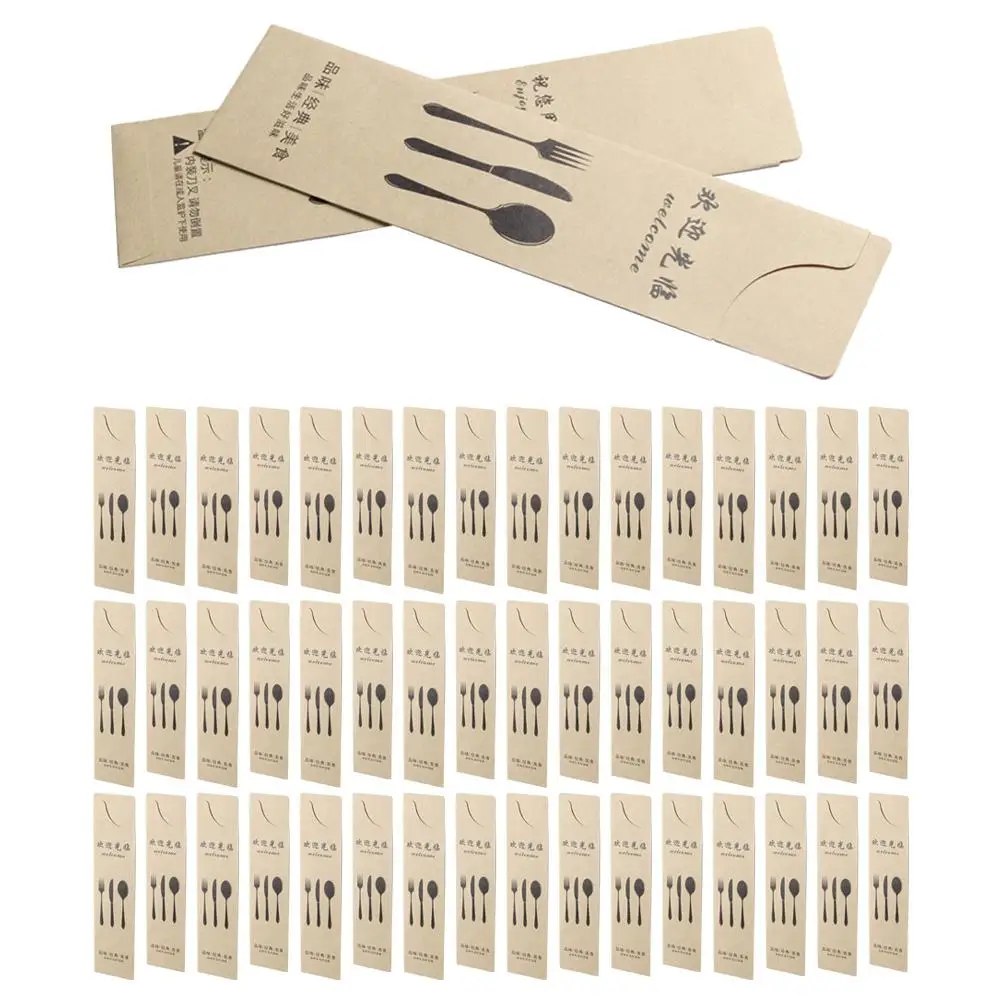 100pcs Cutlery Covers Paper Fork Spoon Bag Silverware Bags Disposable Tableware Holder for Home Restaurant Party Banquet
100pcs Cutlery Covers Paper Fork Spoon Bag Silverware Bags Disposable Tableware Holder for Home Restaurant Party Banquet