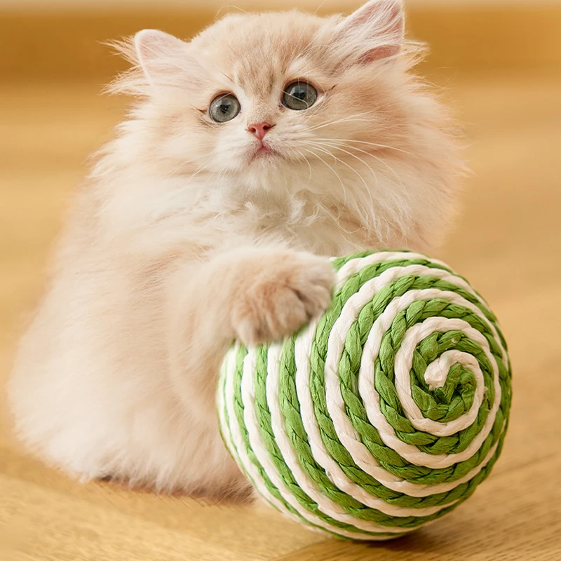 10cm Oversized Natural Sisal Cat Scratching Ball Funny Wear-resistant Sound Self-hi Interactive Cats Scratcher Kitten Products
10cm Oversized Natural Sisal Cat Scratching Ball Funny Wear-resistant Sound Self-hi Interactive Cats Scratcher Kitten Products