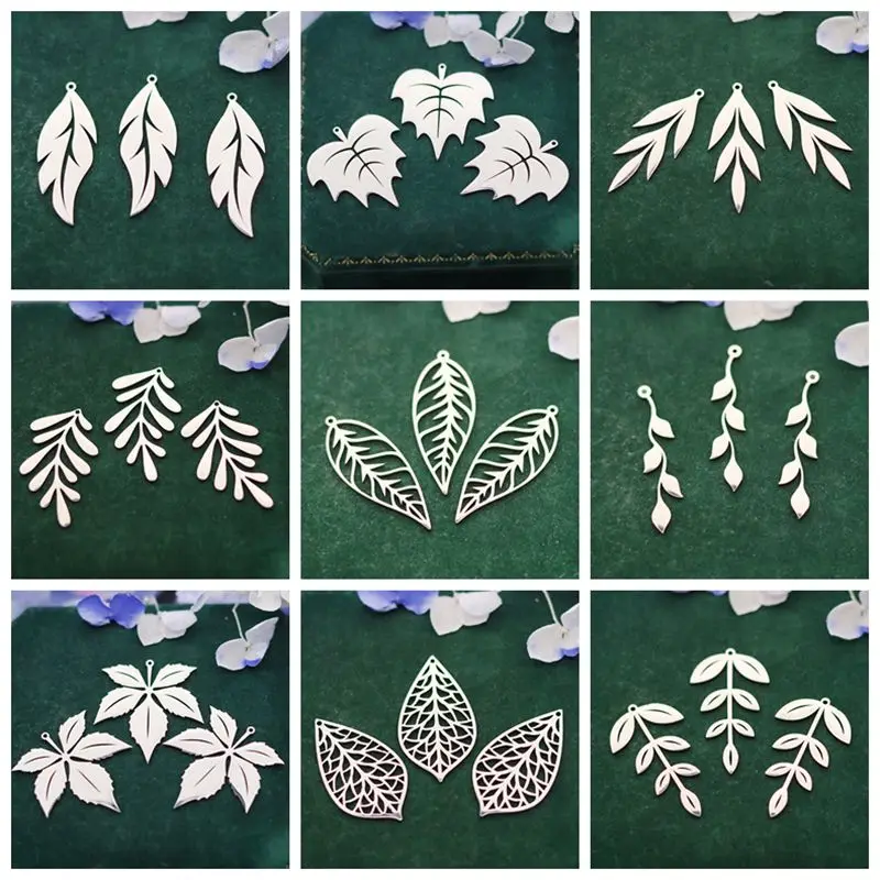 3pcs Plant Leaf Charms Palm/Feathre/Maple Stainless Steel Pendant for Jewelry Making Vintage Tassel Earrings Bracelets Leaves 
3pcs Plant Leaf Charms Palm/Feathre/Maple Stainless Steel Pendant for Jewelry Making Vintage Tassel Earrings Bracelets Leaves