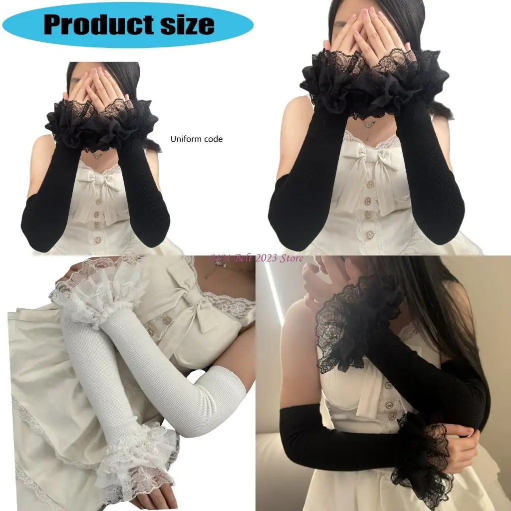 49ME Breathable Cottonss Gloves with Lace Detailing All Purpose Cold Protections Adjustable Wrist for Daily Wear
49ME Breathable Cottonss Gloves with Lace Detailing All Purpose Cold Protections Adjustable Wrist for Daily Wear