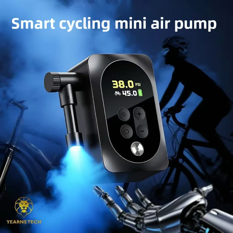 Bicycle Accessories Portable Tire Inflator Air Injector Tire Inflator-Electric Cycling Pump with Smart Digital Display for MTB
Bicycle Accessories Portable Tire Inflator Air Injector Tire Inflator-Electric Cycling Pump with Smart Digital Display for MTB