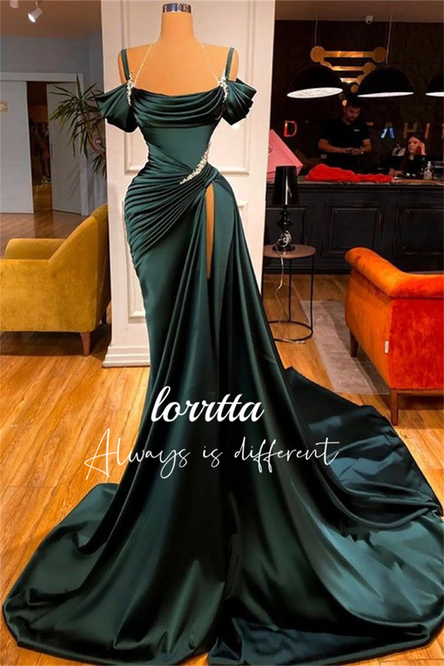 Темно-зеленое пикантное бальное платье Lorrtta с вышивкой бисером, с открытыми плечами, платье в пол из Дубая, с разрезом, стандартное платье
Темно-зеленое пикантное бальное платье Lorrtta с вышивкой бисером, с открытыми плечами, платье в пол из Дубая, с разрезом, стандартное платье