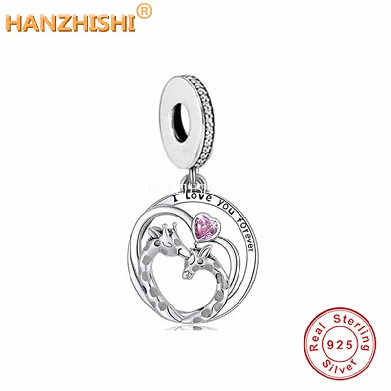 2022 Spring 925 Sterling Silver I Love You Forever Giraffes Dangle Charm Bead Fit Original Brand Bracelet Necklace Jewelry
2022 Spring 925 Sterling Silver I Love You Forever Giraffes Dangle Charm Bead Fit Original Brand Bracelet Necklace Jewelry