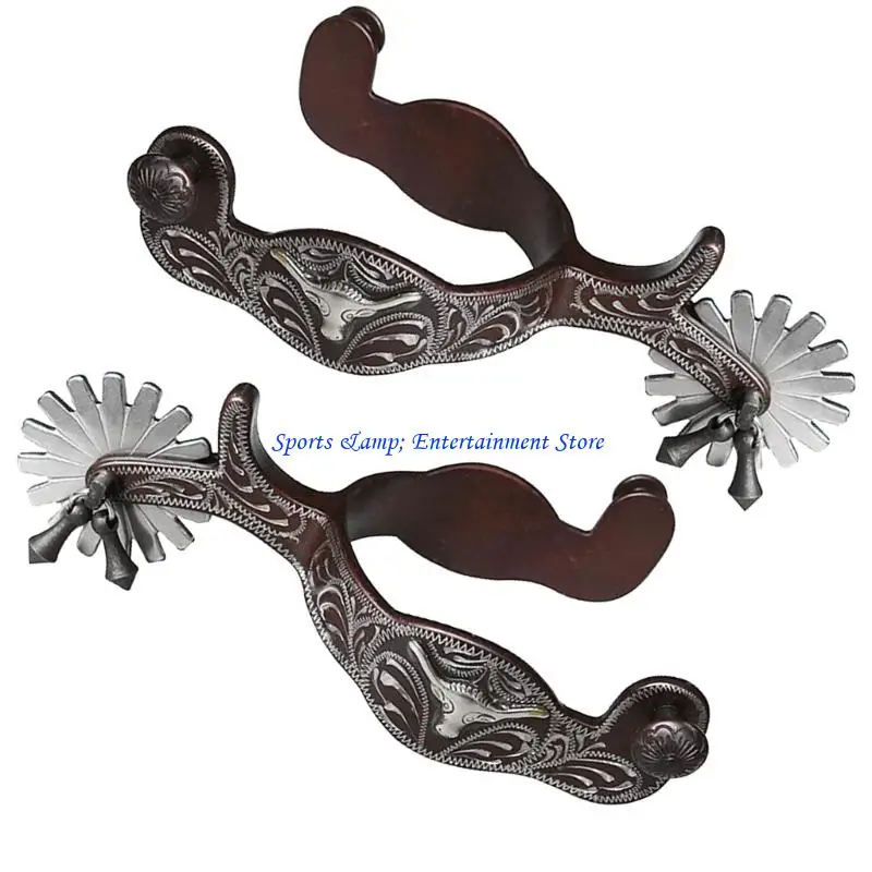 G7NF Metal Horse Boot Spur Decoration Western Cowboy Horse Spur Competition Equipments for Men and Women Easy to Use
G7NF Metal Horse Boot Spur Decoration Western Cowboy Horse Spur Competition Equipments for Men and Women Easy to Use