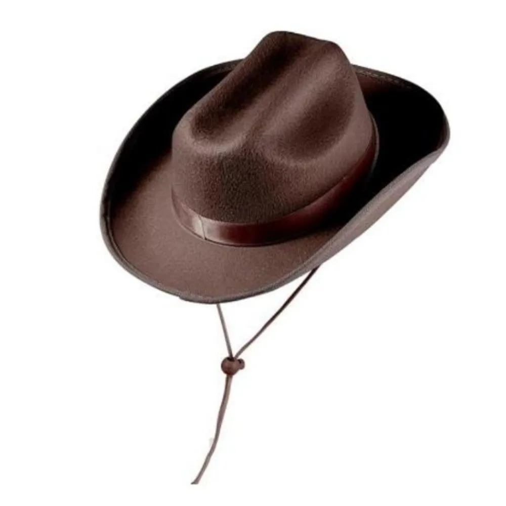 Solid Color Cowboy Hat Breathable Wide Brim Western Cowgirl Hat with Windproof Rope Non-woven Costume Photography Accessories
Solid Color Cowboy Hat Breathable Wide Brim Western Cowgirl Hat with Windproof Rope Non-woven Costume Photography Accessories