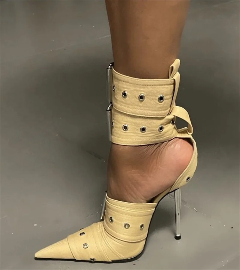 Pointed Toe High Heels Buckle Design Summer Boots Cool Modern Shoes Cover Sandals Sexy Zapatos Mujer Metal Shallow Sandalias New
Pointed Toe High Heels Buckle Design Summer Boots Cool Modern Shoes Cover Sandals Sexy Zapatos Mujer Metal Shallow Sandalias New
