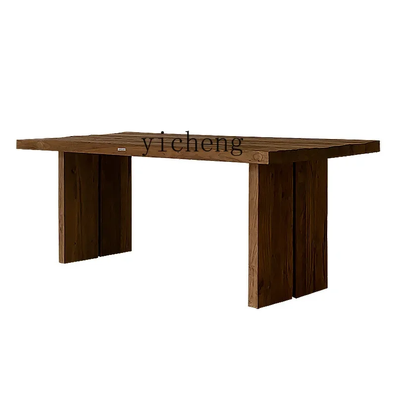 XL retro wabi-sabi wind old log large board table solid wood dining table home
XL retro wabi-sabi wind old log large board table solid wood dining table home