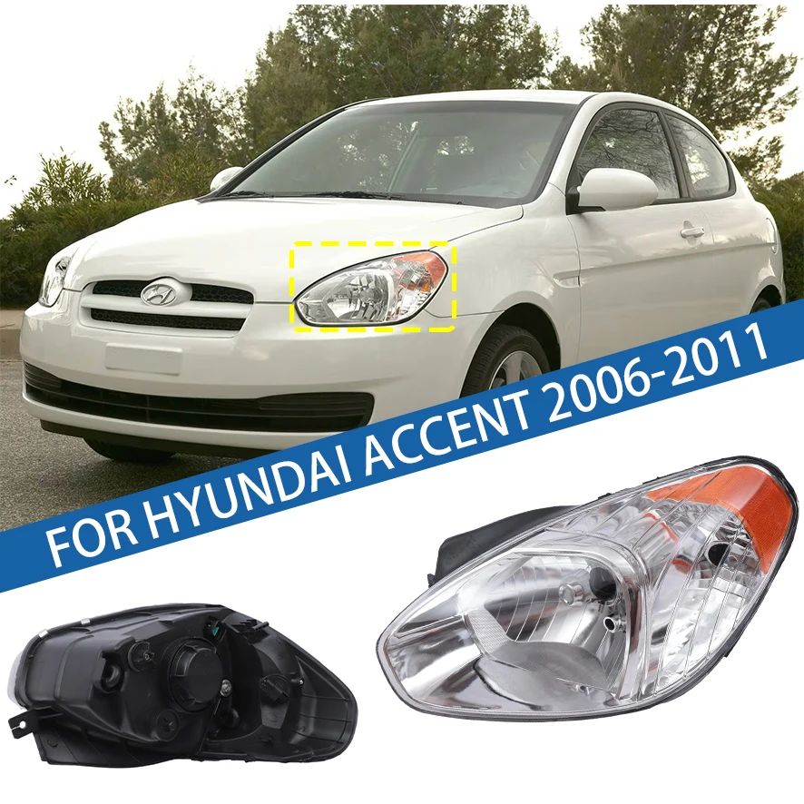 For Hyundai Accent 2006 2007 2008 2009 2010 2011 Front Bumper Head Light Headlamp Driving Headlight Turn Signal Light
For Hyundai Accent 2006 2007 2008 2009 2010 2011 Front Bumper Head Light Headlamp Driving Headlight Turn Signal Light