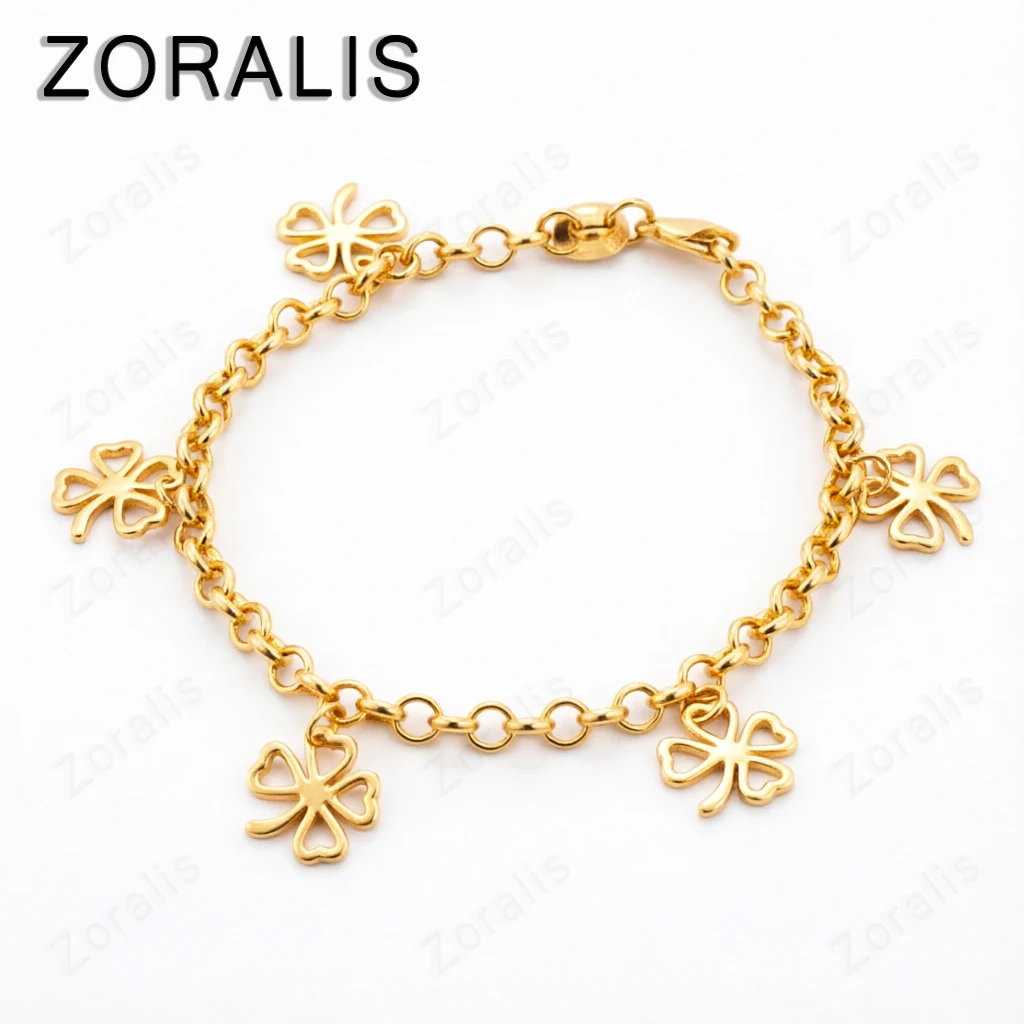 18K Gold Bracelets Five Lucky Clover Flowers Chain Bracelet For Women Fashion Jewelry Wedding Birthday Gifts
18K Gold Bracelets Five Lucky Clover Flowers Chain Bracelet For Women Fashion Jewelry Wedding Birthday Gifts