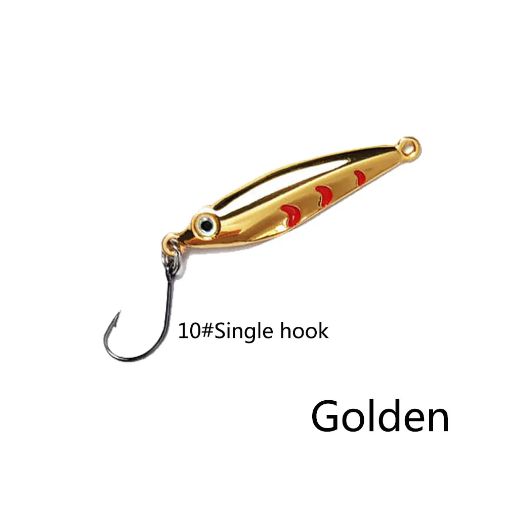 NEW Mini fishing Lure 3CM 4CM 3g 5g spoon metal lures Spinnerbait Minnow small fish Single Hook jig Stream Trout baits pesca hot
NEW Mini fishing Lure 3CM 4CM 3g 5g spoon metal lures Spinnerbait Minnow small fish Single Hook jig Stream Trout baits pesca hot