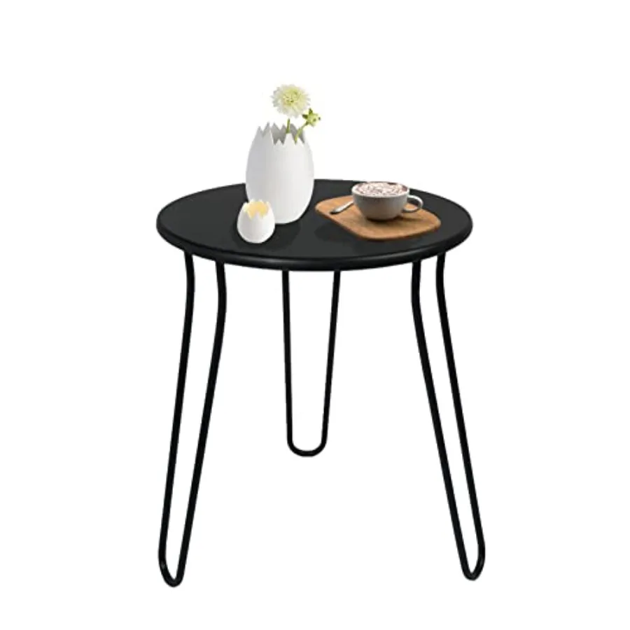Small Patio Side Table, Weather Resistant Anti-Rust Outdoor Metal Patio Round End Table, Outdoor End Table for Garden, Porch, B
Small Patio Side Table, Weather Resistant Anti-Rust Outdoor Metal Patio Round End Table, Outdoor End Table for Garden, Porch, B
