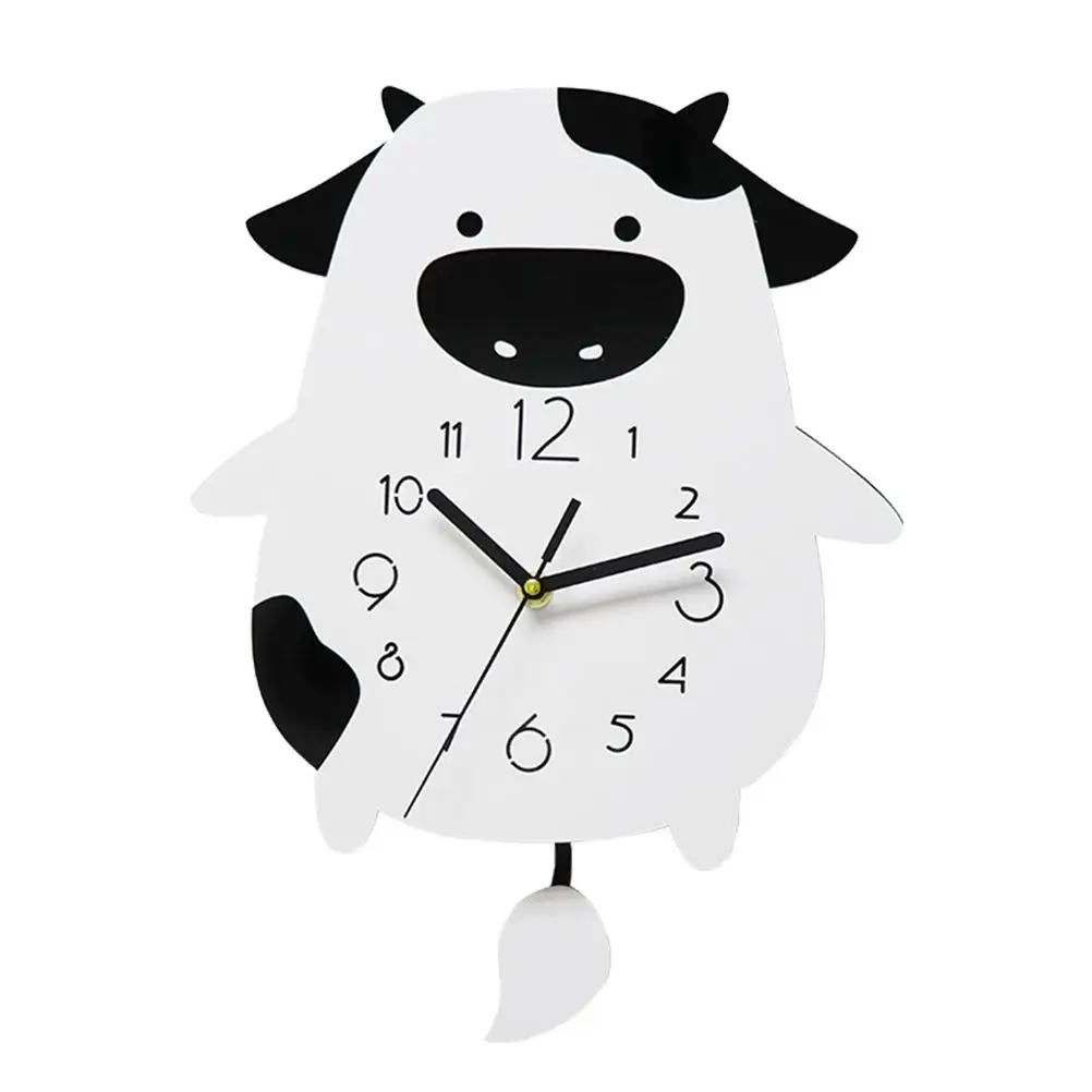 Cow Shaped Wall Clock Cute Decorative Silent Home Decor Clock for Bedroom Living Room Cartoon Swing Decor
Cow Shaped Wall Clock Cute Decorative Silent Home Decor Clock for Bedroom Living Room Cartoon Swing Decor