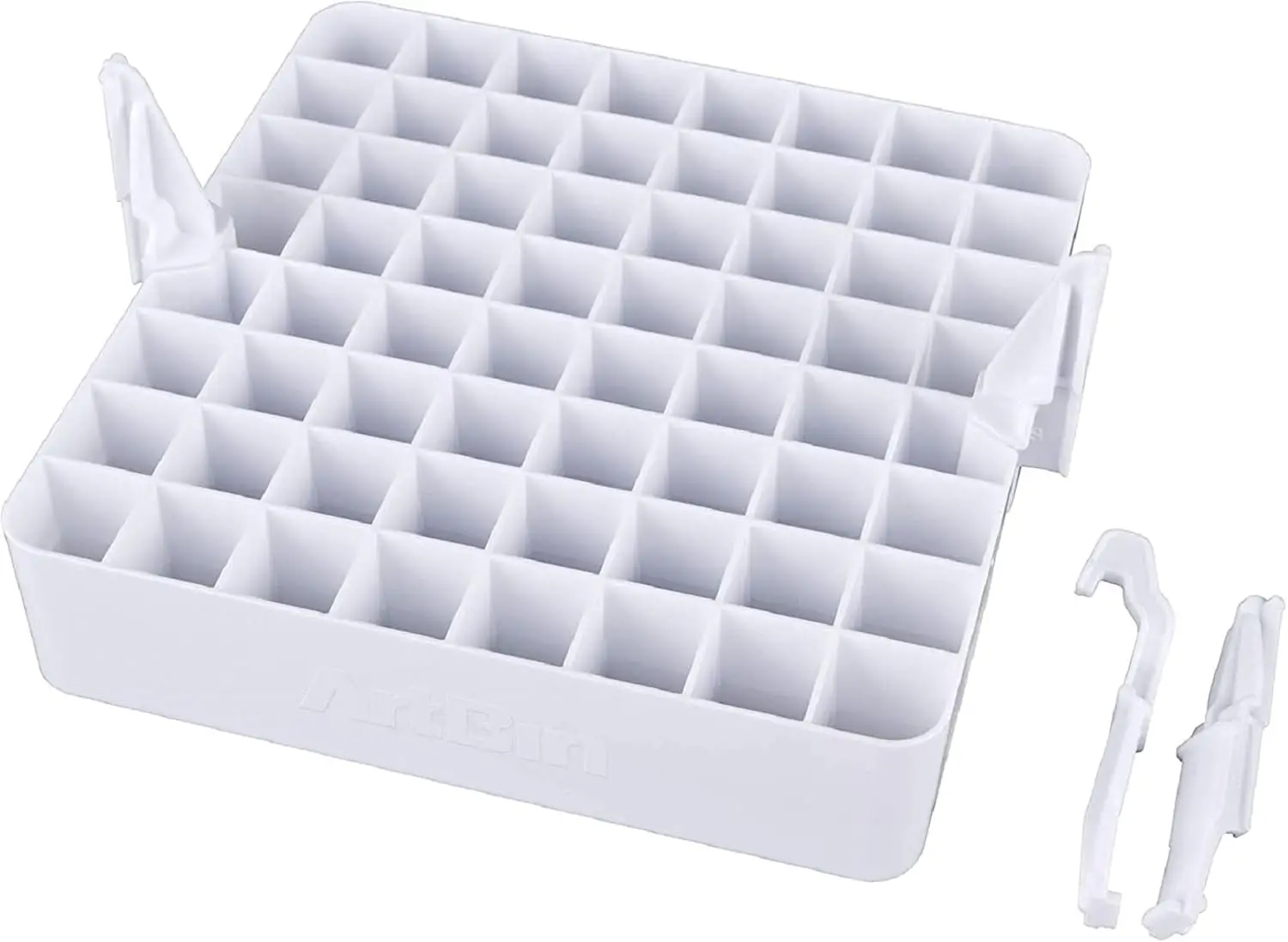 64-Compartment Marker Storage Tray for Pens, Pencils, Brushes - Durable White Organizer
64-Compartment Marker Storage Tray for Pens, Pencils, Brushes - Durable White Organizer