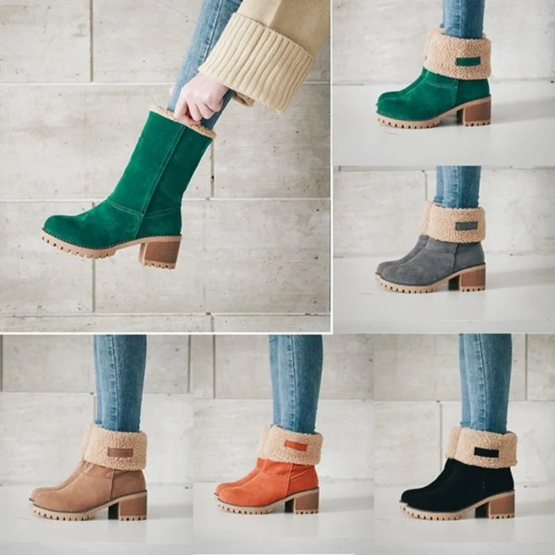 Autumn and Winter Fashion New Casual Comfortable Plus Velvet Warm Square Heel Round Toe Solid Color Women's Ankle Boots
Autumn and Winter Fashion New Casual Comfortable Plus Velvet Warm Square Heel Round Toe Solid Color Women's Ankle Boots