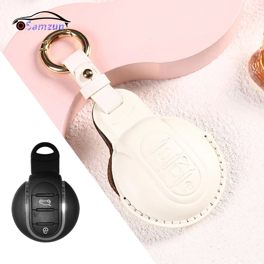 Leather Cover Key Case for Mini Cooper S JCW One F54 F55 F56 F57 F60 Car Accessories Protector Rope Decal Styling Keychain Bag
Leather Cover Key Case for Mini Cooper S JCW One F54 F55 F56 F57 F60 Car Accessories Protector Rope Decal Styling Keychain Bag
