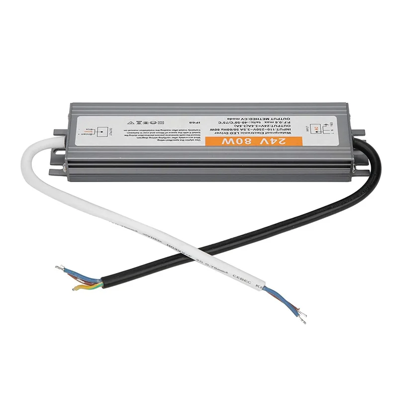 【Hot Cake】6X LED Power Supply Driver Transformer IP68 Outdoor Waterproof DC24V 80W Ultra Thin Switching Driver
【Hot Cake】6X LED Power Supply Driver Transformer IP68 Outdoor Waterproof DC24V 80W Ultra Thin Switching Driver