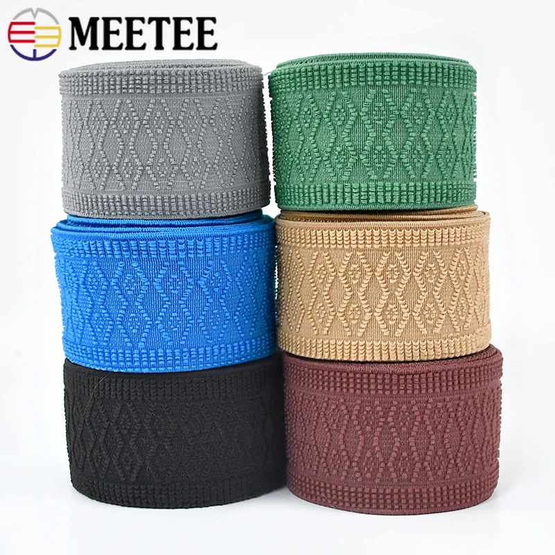 2/4Meters Meetee 50mm Colored Elastic Band for Sewing Garment Rubber Ribbon Waist Belt Strap Decorative Stretch Tape Accessories
2/4Meters Meetee 50mm Colored Elastic Band for Sewing Garment Rubber Ribbon Waist Belt Strap Decorative Stretch Tape Accessories