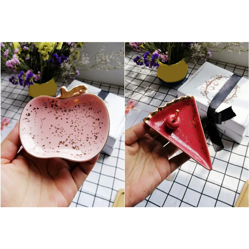 Ceramic Jewelry Tray Watermelon Shape Decorative Jewelry Organizer Ring Earring Bracelet Storage Dish Creative Fruit Storage
Ceramic Jewelry Tray Watermelon Shape Decorative Jewelry Organizer Ring Earring Bracelet Storage Dish Creative Fruit Storage