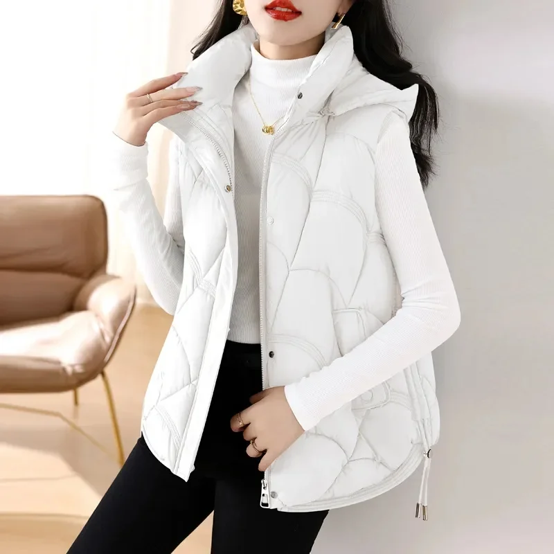 Down Cotton Vest Coat Women's Autumn Winter New Fashion Joker Short Sleeveless Jacket Korean Padded Ladies Waistcoat Outwear Top
Down Cotton Vest Coat Women's Autumn Winter New Fashion Joker Short Sleeveless Jacket Korean Padded Ladies Waistcoat Outwear Top