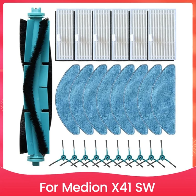 WISH For Medion X41 SW Robot Vacuum Cleaner Replacement Parts Main Side Brush Hepa Filter Mop Cloth
WISH For Medion X41 SW Robot Vacuum Cleaner Replacement Parts Main Side Brush Hepa Filter Mop Cloth