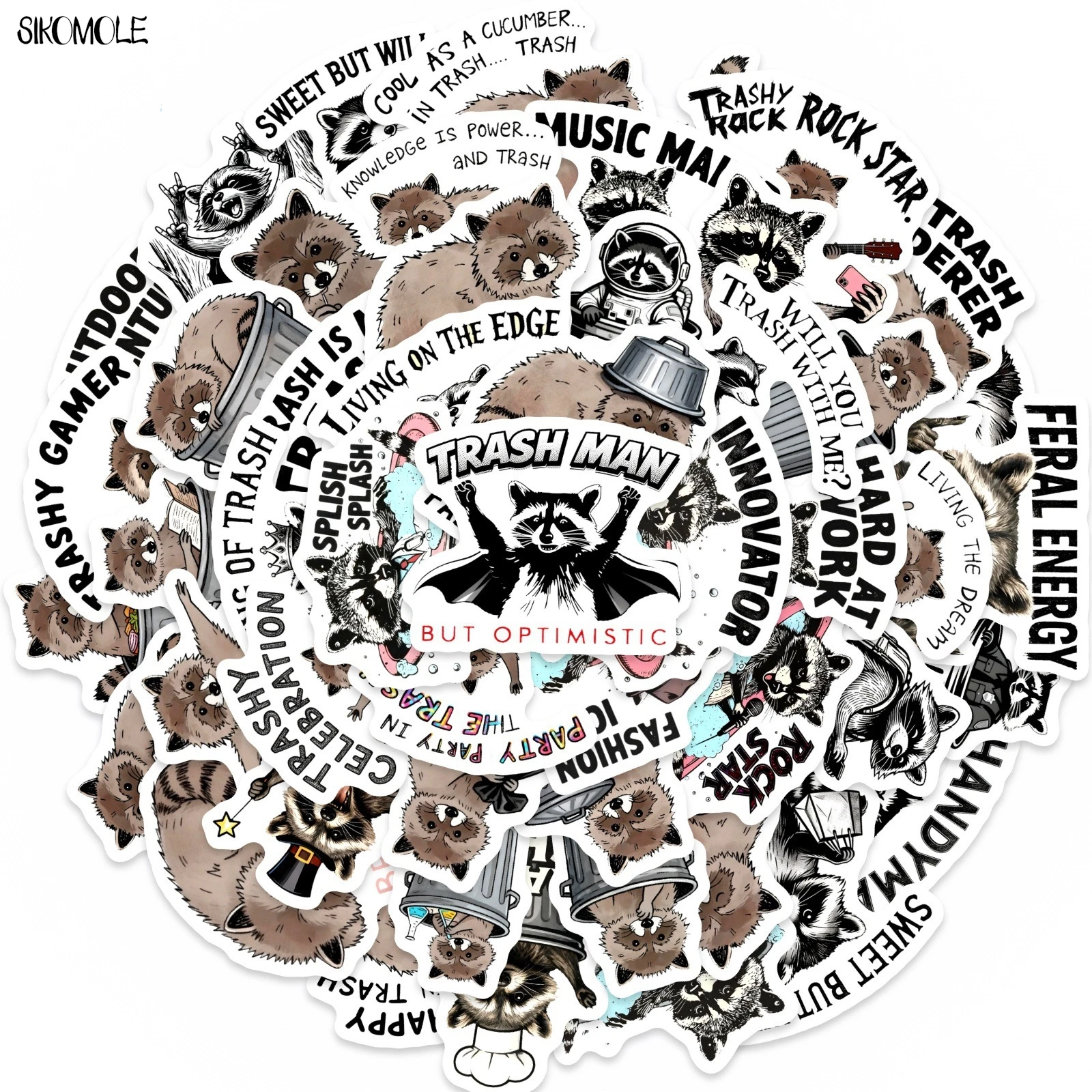 10/30/50PCS Cartoon Funny Prank Raccoon Stickers Book DIY Skateboard Toys Guitar Luggage Suitcase Decoration Graffiti Sticker
10/30/50PCS Cartoon Funny Prank Raccoon Stickers Book DIY Skateboard Toys Guitar Luggage Suitcase Decoration Graffiti Sticker