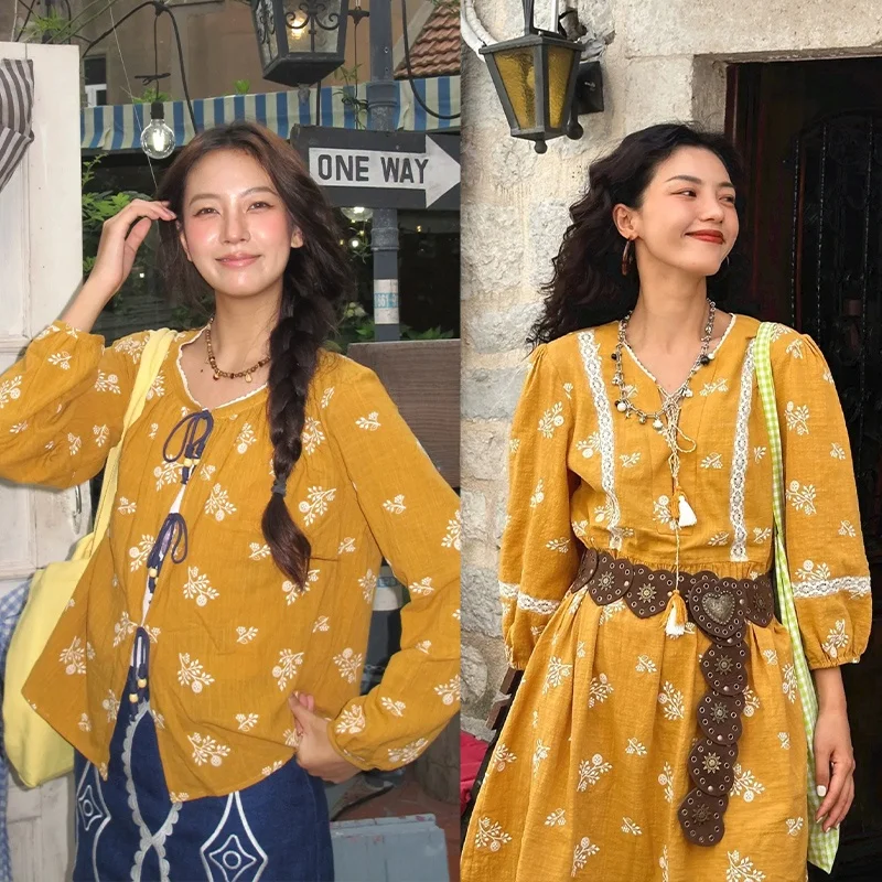 Лето 2025: Новое женское платье свободного кроя с вышивкой, кружевом, бахромой, поясом и цветочным принтом, с длинными рукавами
Лето 2025: Новое женское платье свободного кроя с вышивкой, кружевом, бахромой, поясом и цветочным принтом, с длинными рукавами