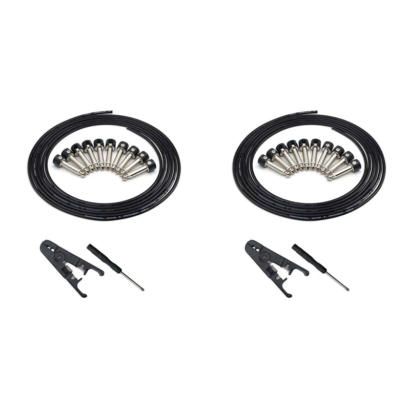2X Solderless Connectors Design Guitar Cable DIY Guitar Pedal Patch Cable Kit
2X Solderless Connectors Design Guitar Cable DIY Guitar Pedal Patch Cable Kit