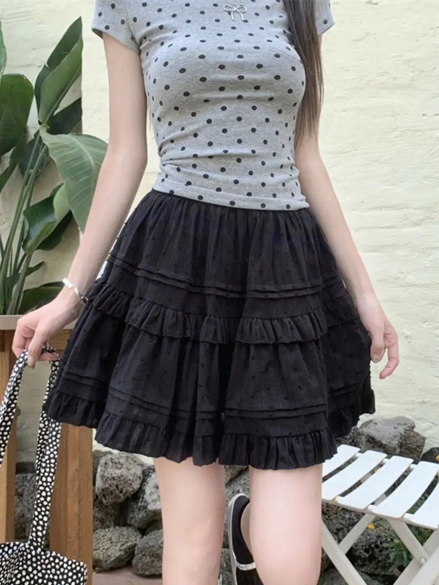 2025 Spring Summer French Sweet White Short Skirt Women Clothing High Waist Small Skirt A-line Skirt Y2k Cake Puffy Mini Skirts
2025 Spring Summer French Sweet White Short Skirt Women Clothing High Waist Small Skirt A-line Skirt Y2k Cake Puffy Mini Skirts