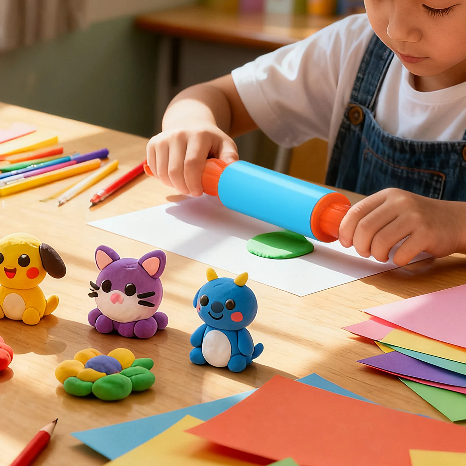 Premium Wooden Rolling Pin for Clay Dough Baking Fondant Craft Art DIY Projects Supplies Plasticine Roller Kit
Premium Wooden Rolling Pin for Clay Dough Baking Fondant Craft Art DIY Projects Supplies Plasticine Roller Kit