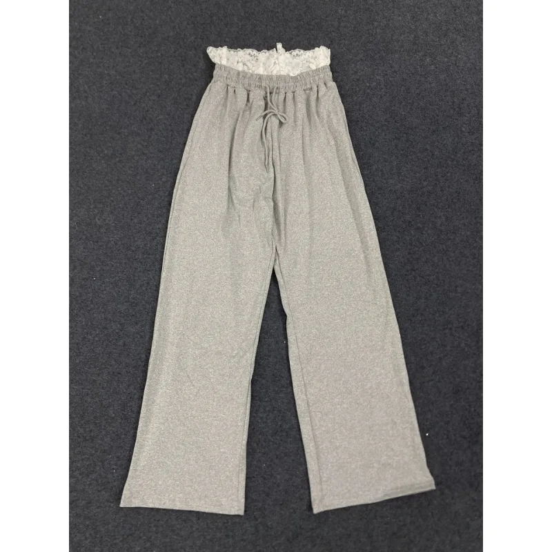 Autumn Winter New Korean Style Y2K Women's Pants Black Grey Simple Daily Versatile Lace Edge Sexy yet Monotonic Women's Clothing
Autumn Winter New Korean Style Y2K Women's Pants Black Grey Simple Daily Versatile Lace Edge Sexy yet Monotonic Women's Clothing
