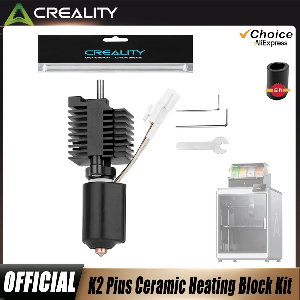 Комплект керамического нагревательного блока Creality K2 Plus: цельнометаллический Hotend 350 ° Быстрозаменяющееся сопло C 600 мм/с для аксессуаров для 3D-принтеров K2 Plus
Комплект керамического нагревательного блока Creality K2 Plus: цельнометаллический Hotend 350 ° Быстрозаменяющееся сопло C 600 мм/с для аксессуаров для 3D-принтеров K2 Plus