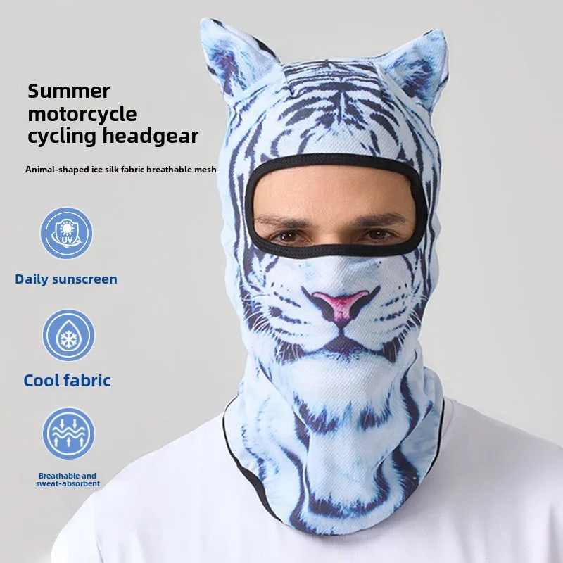 Summer Cycling Headgear with Mesh Ice Silk Sunscreen Mask Three-dimensional Breathable Outdoor Sports Headgear
Summer Cycling Headgear with Mesh Ice Silk Sunscreen Mask Three-dimensional Breathable Outdoor Sports Headgear