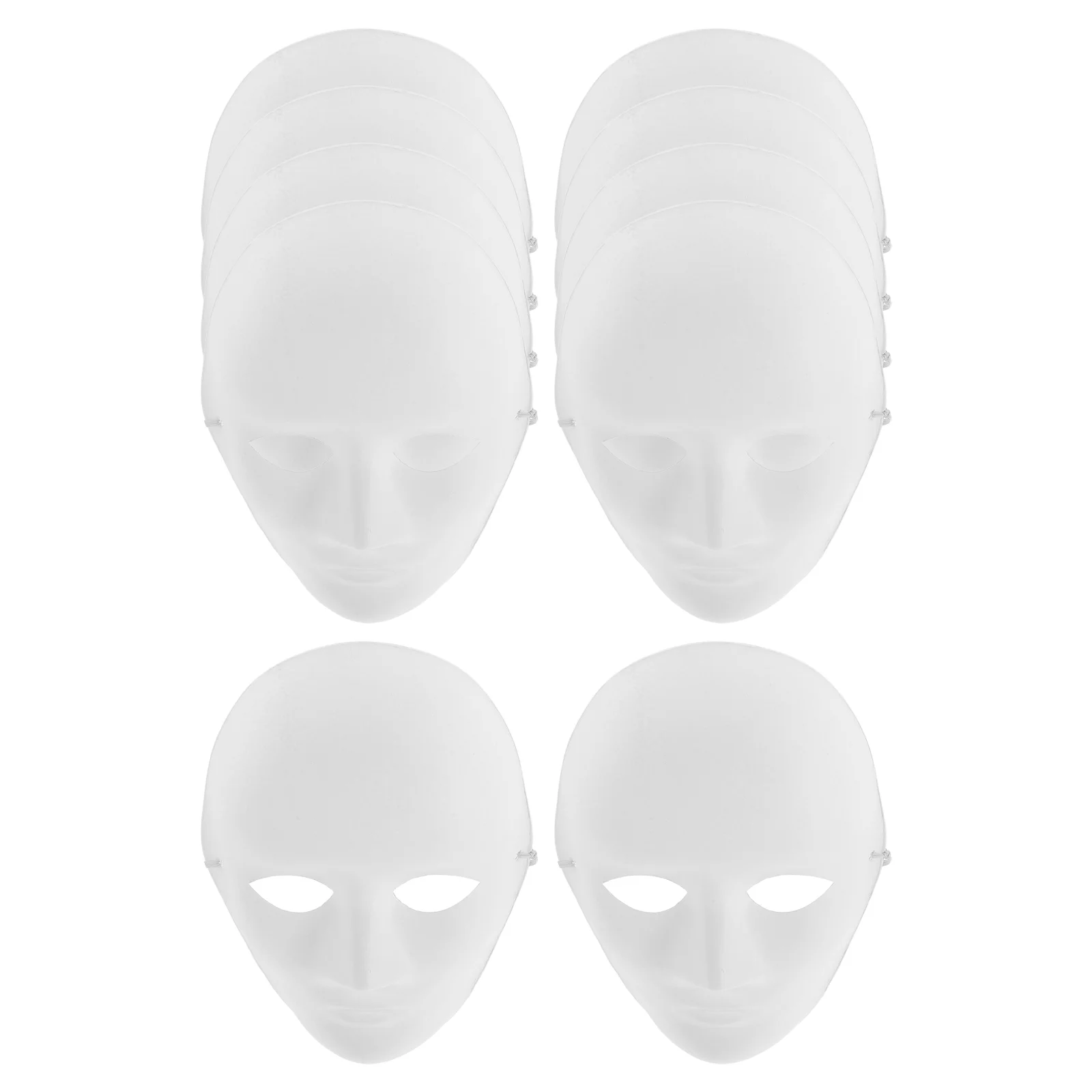 10 Pcs Clothing Men and Women Mask Full Face White Cosplay Masks Fashion Adult Halloween Costumes
10 Pcs Clothing Men and Women Mask Full Face White Cosplay Masks Fashion Adult Halloween Costumes