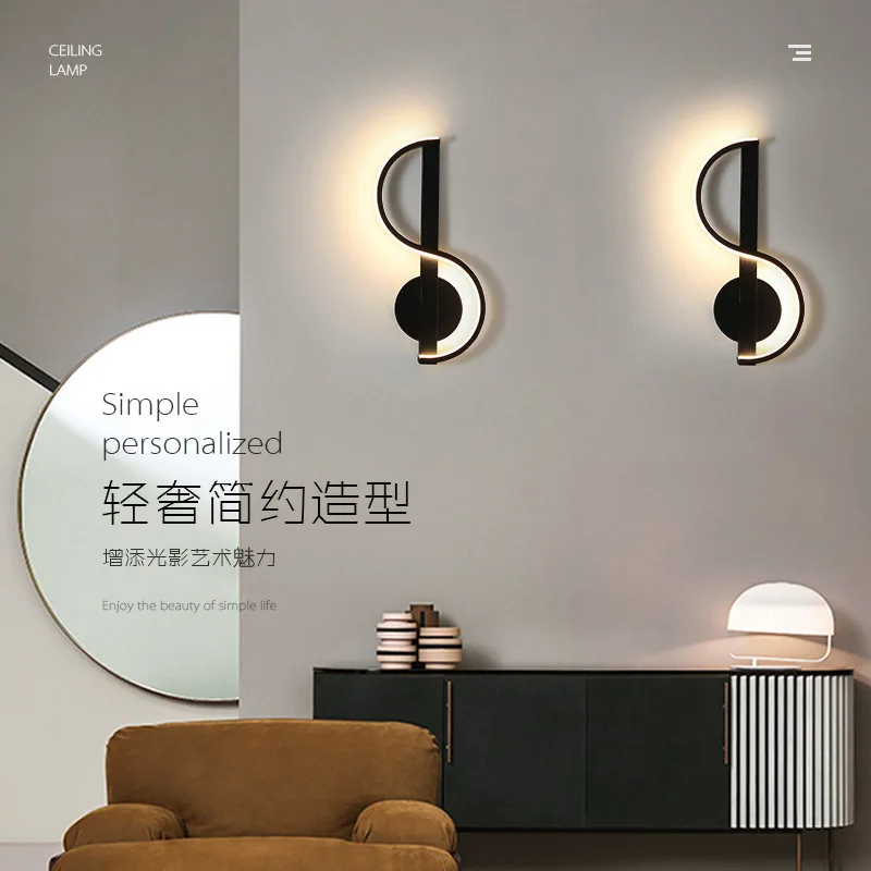 Creative LED Wall Lamp Indoor Living Room Bedroom Dining Room Decoration Night Light Line Note Lamp Three-color Light Adjustable
Creative LED Wall Lamp Indoor Living Room Bedroom Dining Room Decoration Night Light Line Note Lamp Three-color Light Adjustable