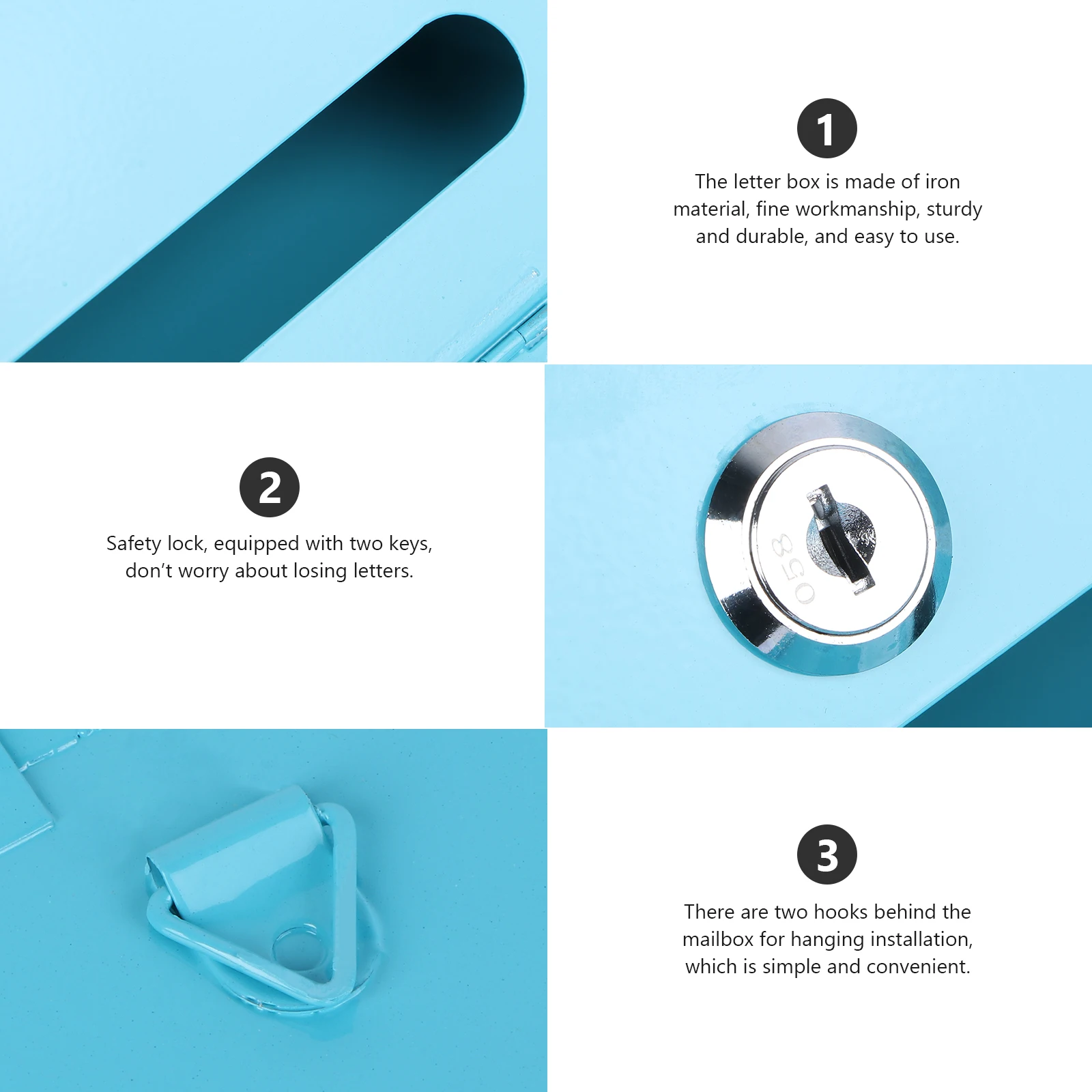 1Pcs Stylish Iron Letter Box Retro Waterproof Mailbox for Ballots and Letters Decorative Suggestion Case Indoor Outdoor Use
1Pcs Stylish Iron Letter Box Retro Waterproof Mailbox for Ballots and Letters Decorative Suggestion Case Indoor Outdoor Use