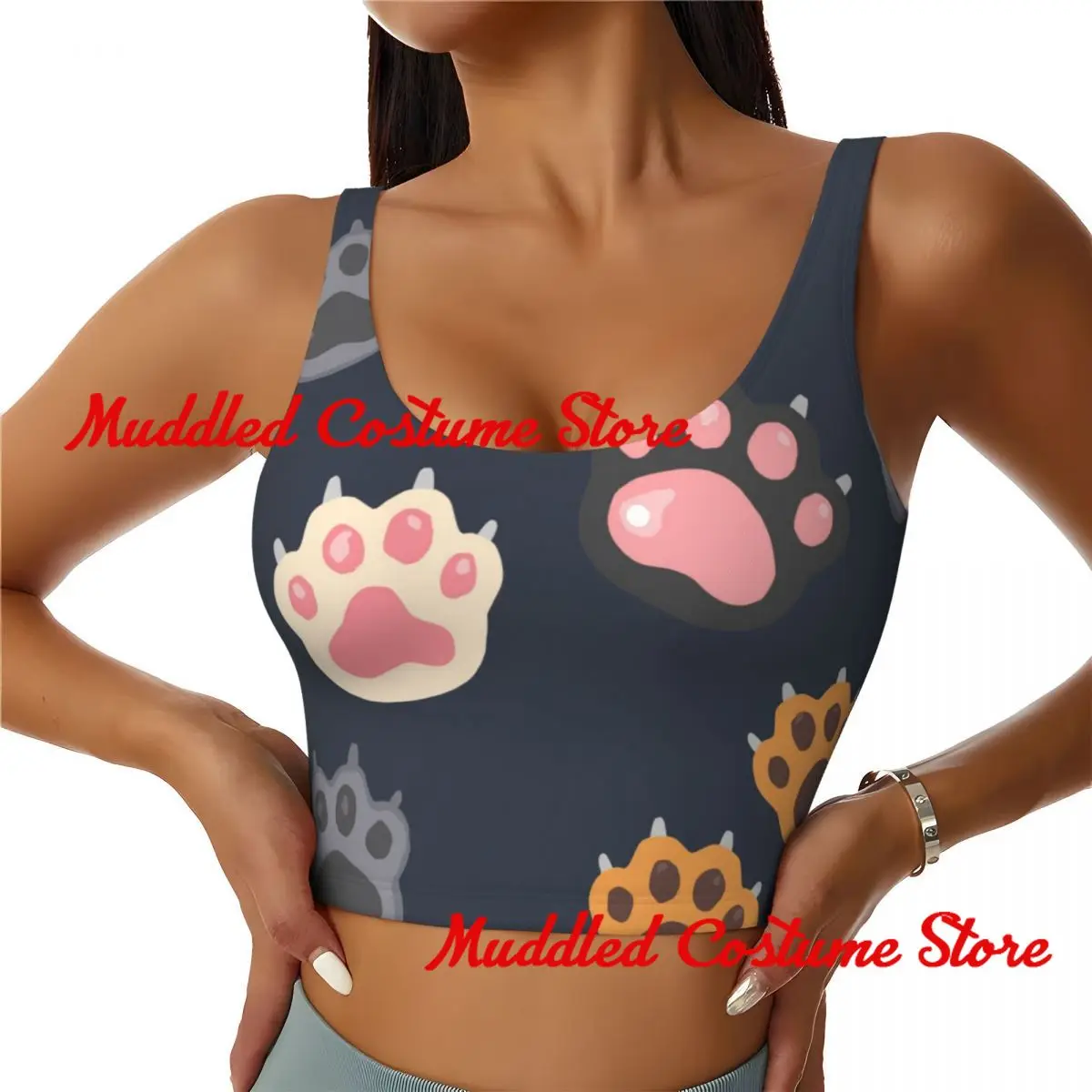 Colorful Paw Prints Women's Sport Bra Yoga Gym Running Kawaii Cute Polyester Spandex Blend Breathable Shockproof Sportswear
Colorful Paw Prints Women's Sport Bra Yoga Gym Running Kawaii Cute Polyester Spandex Blend Breathable Shockproof Sportswear