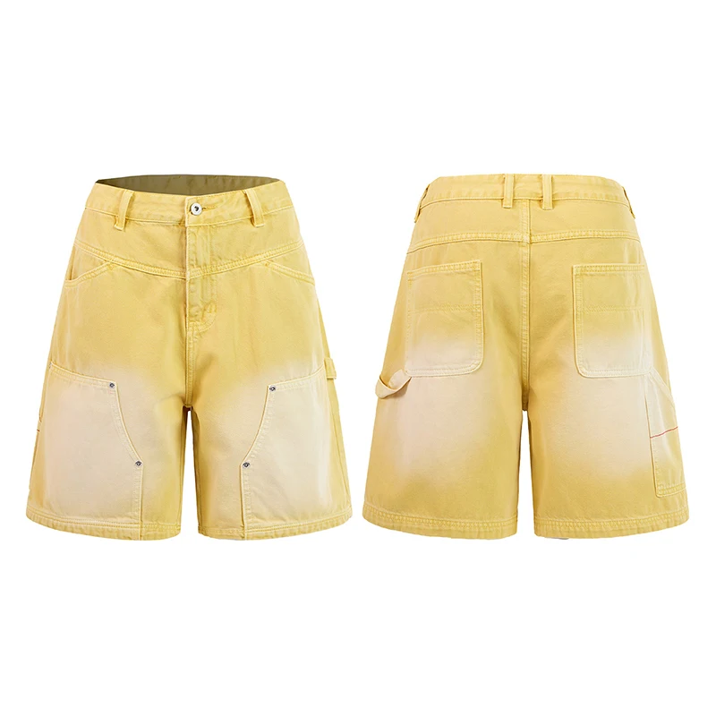 Wide-leg Summer Cargo Shorts Men Loose Fit Burmuda Shorts Patchwork Side Stripes Detais Trendy Streetwear Knee Length
Wide-leg Summer Cargo Shorts Men Loose Fit Burmuda Shorts Patchwork Side Stripes Detais Trendy Streetwear Knee Length