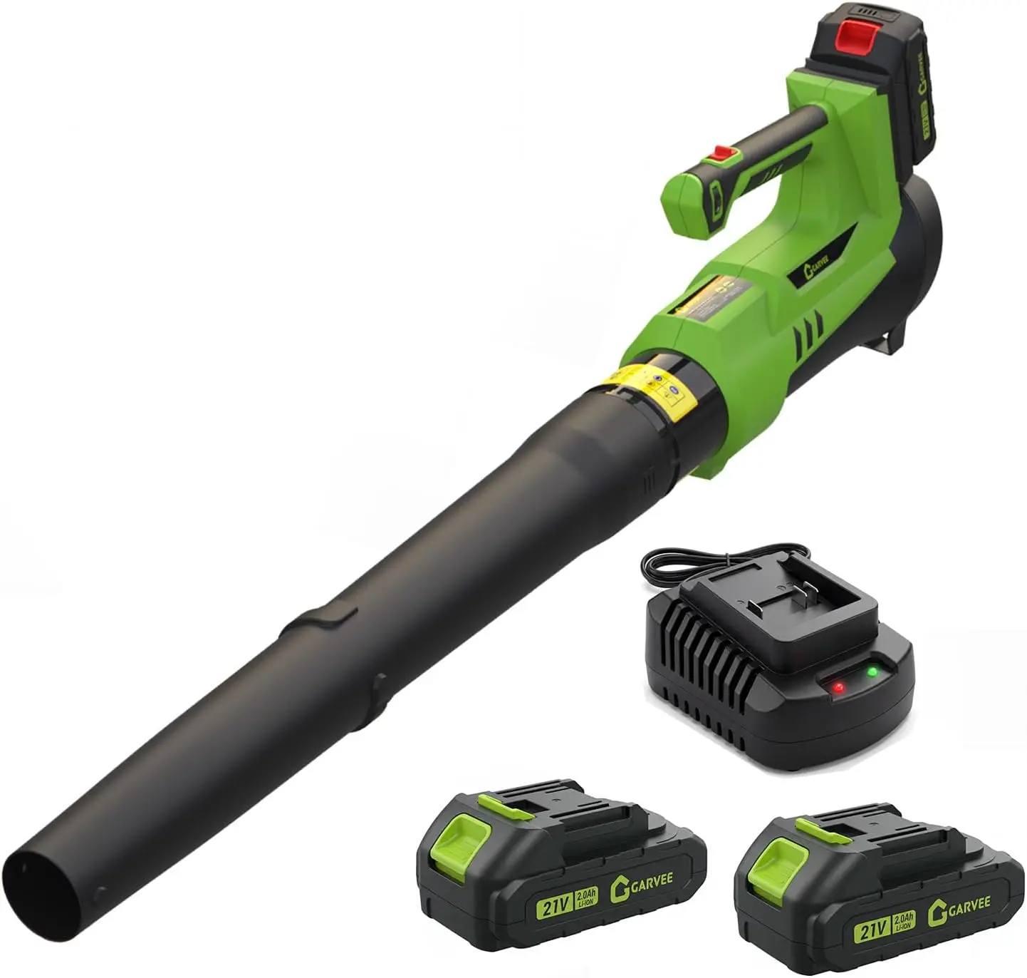 Cordless Leaf Blower, 550CFM 130MPH, 6-Speed Electric Leaf Blower with 2x2Ah Batteries, Lightweight for Lawn Yard Garden Patio
Cordless Leaf Blower, 550CFM 130MPH, 6-Speed Electric Leaf Blower with 2x2Ah Batteries, Lightweight for Lawn Yard Garden Patio