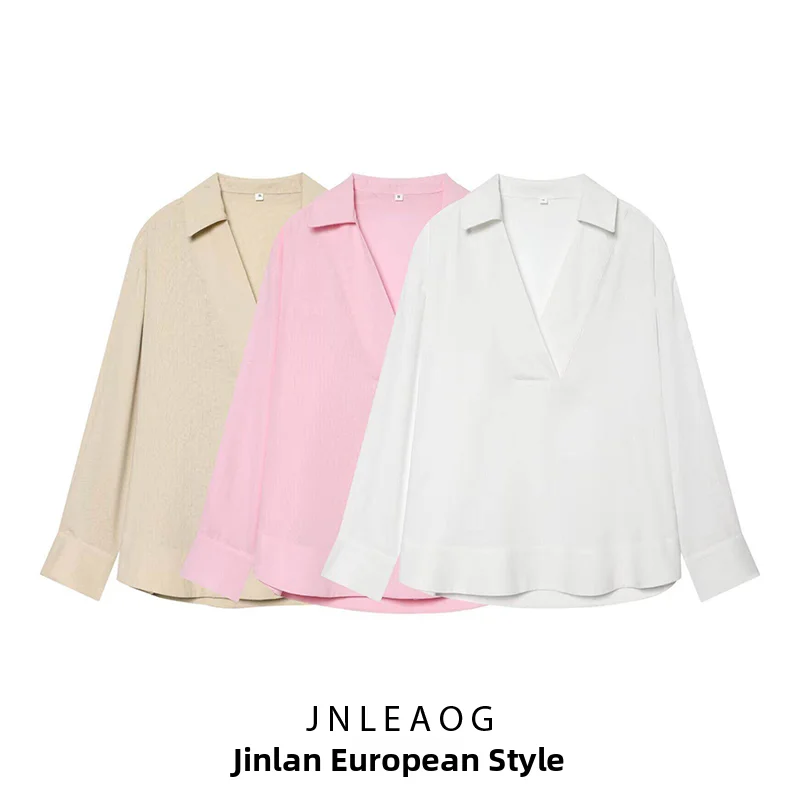 JNLEAOG Summer New Women's Fashion Loose Shirt Versatile Long Sleeve Polyester Casual Classic Style Polyester Fiber 100%
JNLEAOG Summer New Women's Fashion Loose Shirt Versatile Long Sleeve Polyester Casual Classic Style Polyester Fiber 100%