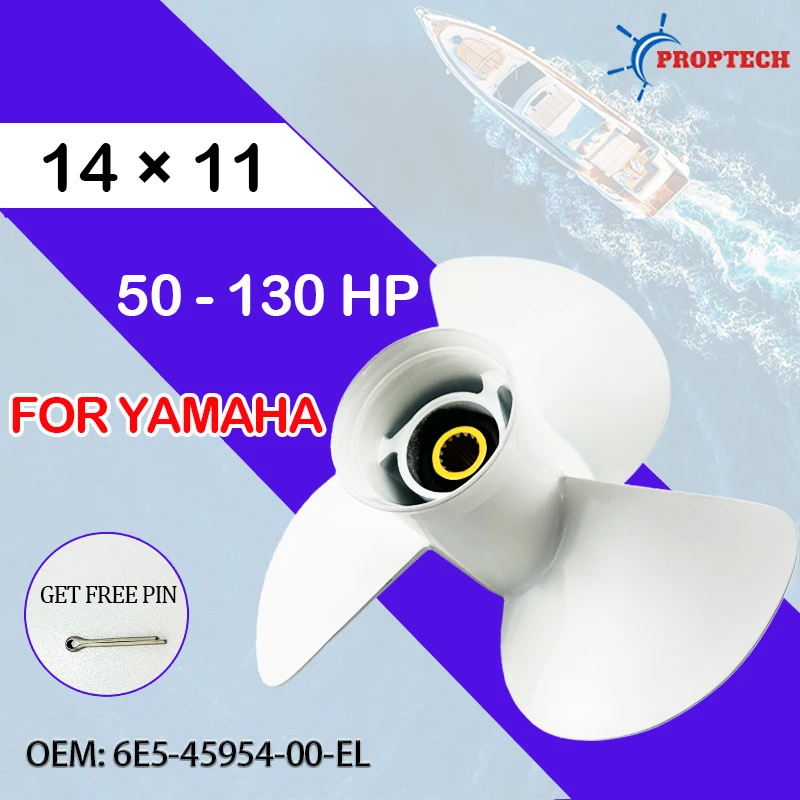 Boat Propeller Fit 50-130hp YAMAHA 14×11 Aluminum Alloy Outboard Engine Part 3 Blade 15 Spline Tooth Ship Part
Boat Propeller Fit 50-130hp YAMAHA 14×11 Aluminum Alloy Outboard Engine Part 3 Blade 15 Spline Tooth Ship Part