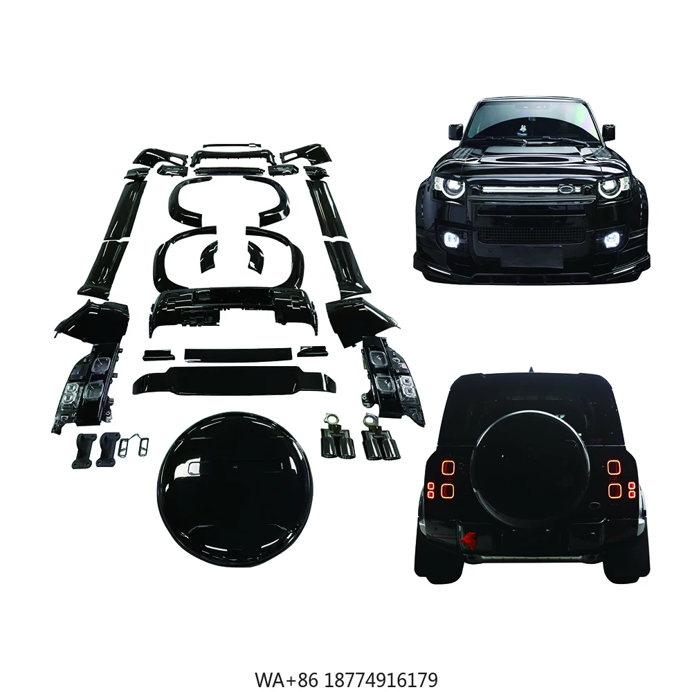 Auto Body System for Range Rover Defender 2020 007 Black Version Kit with Bumpers Eyebrows Tail Lamps Tail Pipes Tire Cover
Auto Body System for Range Rover Defender 2020 007 Black Version Kit with Bumpers Eyebrows Tail Lamps Tail Pipes Tire Cover